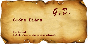 Györe Diána névjegykártya